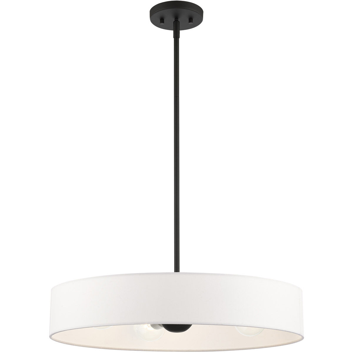 Venlo 4 Light 22 inch Black with Brushed Nickel Accents Pendant Ceiling Light