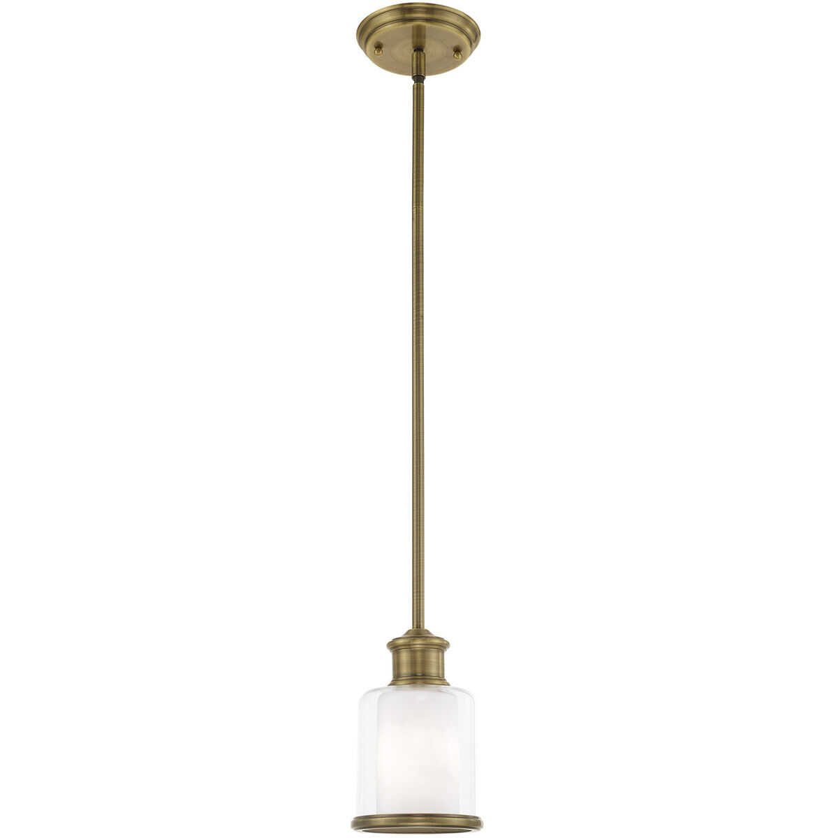 Middlebush 1 Light 6 inch Antique Brass Mini Pendant Ceiling Light