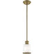 Middlebush 1 Light 6 inch Antique Brass Mini Pendant Ceiling Light