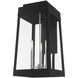 Oslo 3 Light 20 inch Black Outdoor Wall Lantern