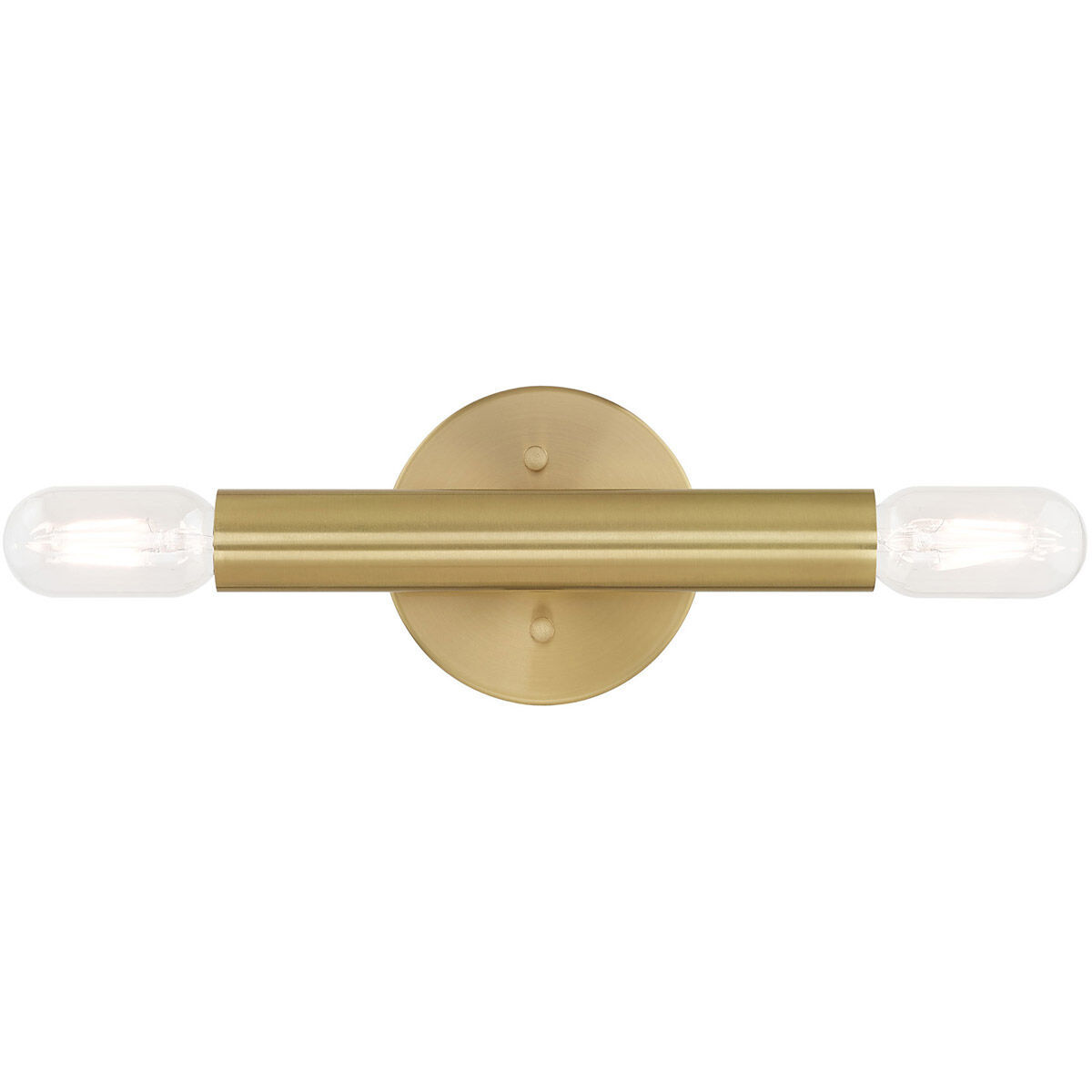 Copenhagen 2 Light 5 inch Satin Brass ADA ADA Wall Sconce Wall Light