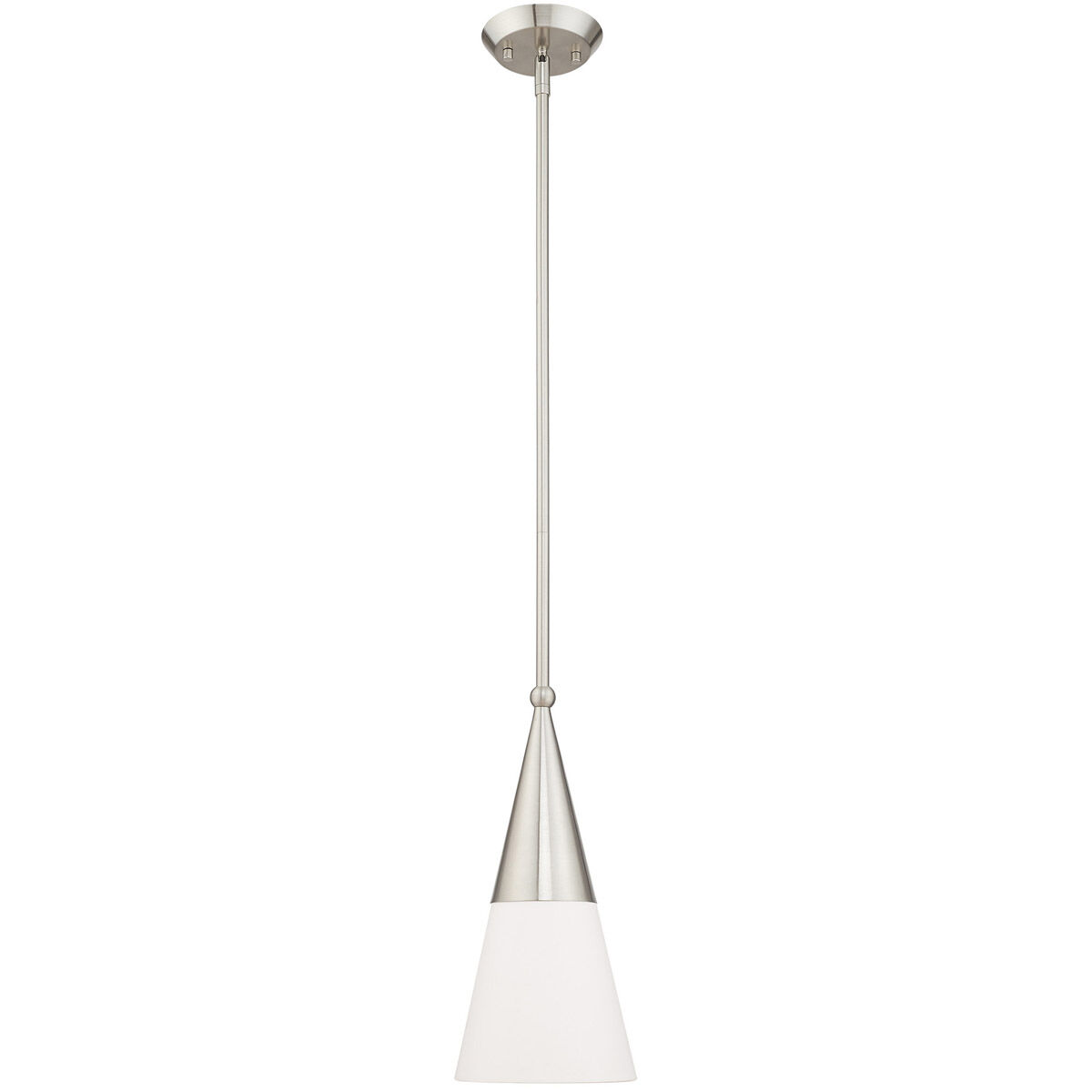 Stockholm 1 Light 7 inch Brushed Nickel Mini Pendant Ceiling Light