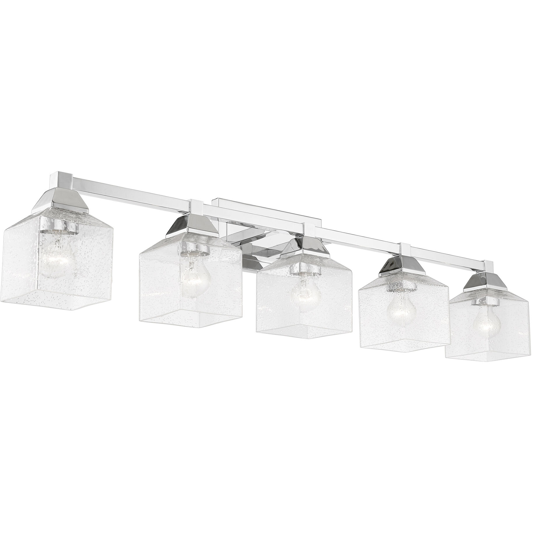 Aragon 5 Light 42 inch Polished Chrome Vanity Sconce Wall Light