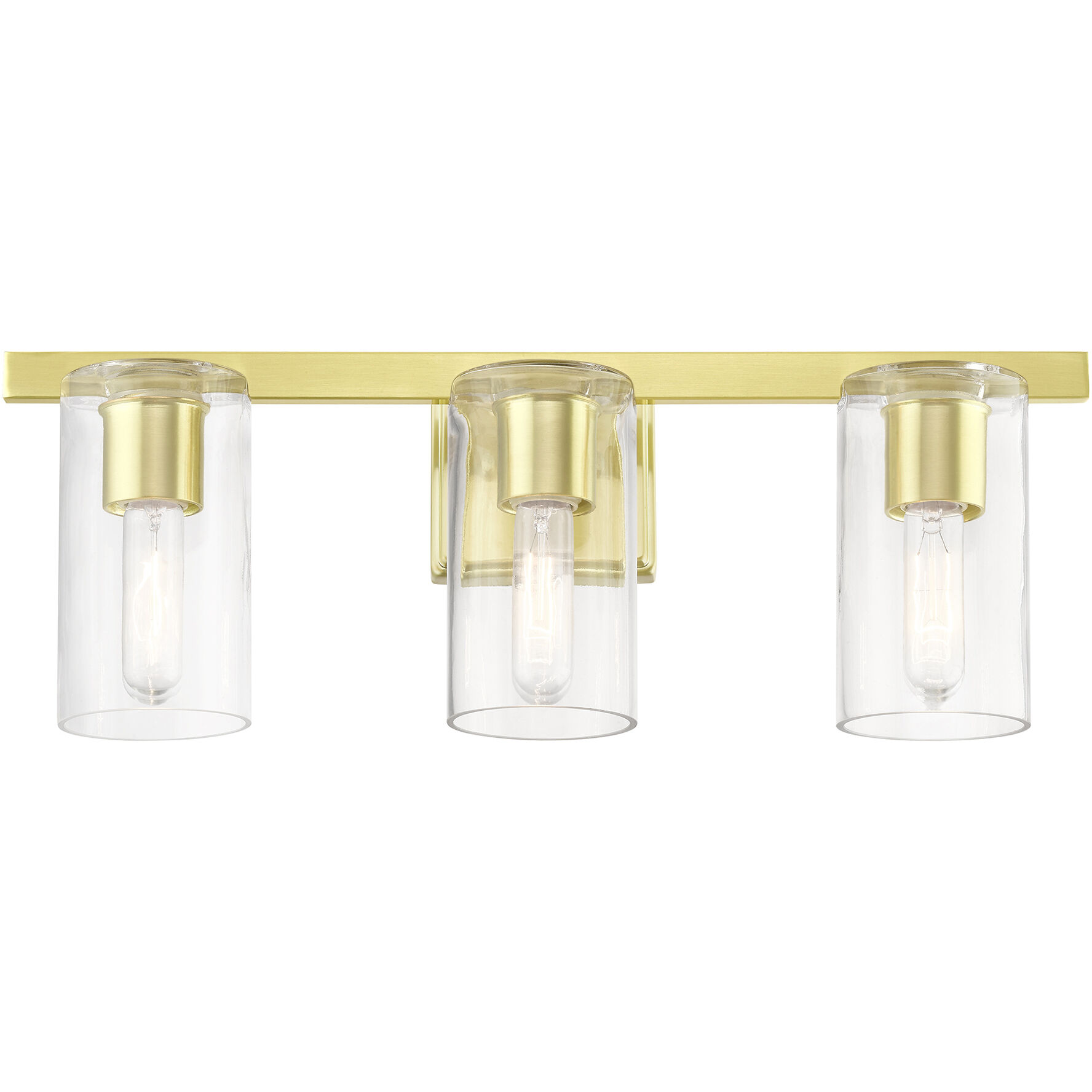 Clarion 3 Light 23 inch Satin Brass Vanity Sconce Wall Light
