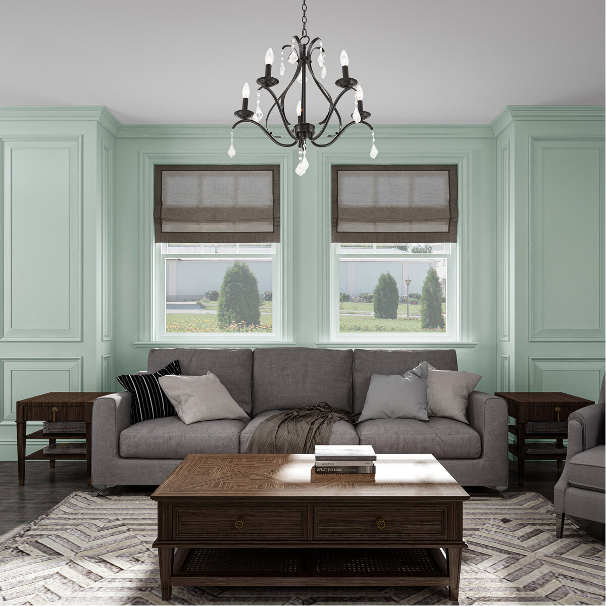 Caterina 5 Light 24 inch English Bronze Chandelier Ceiling Light