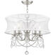 Newcastle 5 Light 20 inch Brushed Nickel Chandelier Ceiling Light