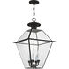 Westover 4 Light 15 inch Black Outdoor Pendant Lantern