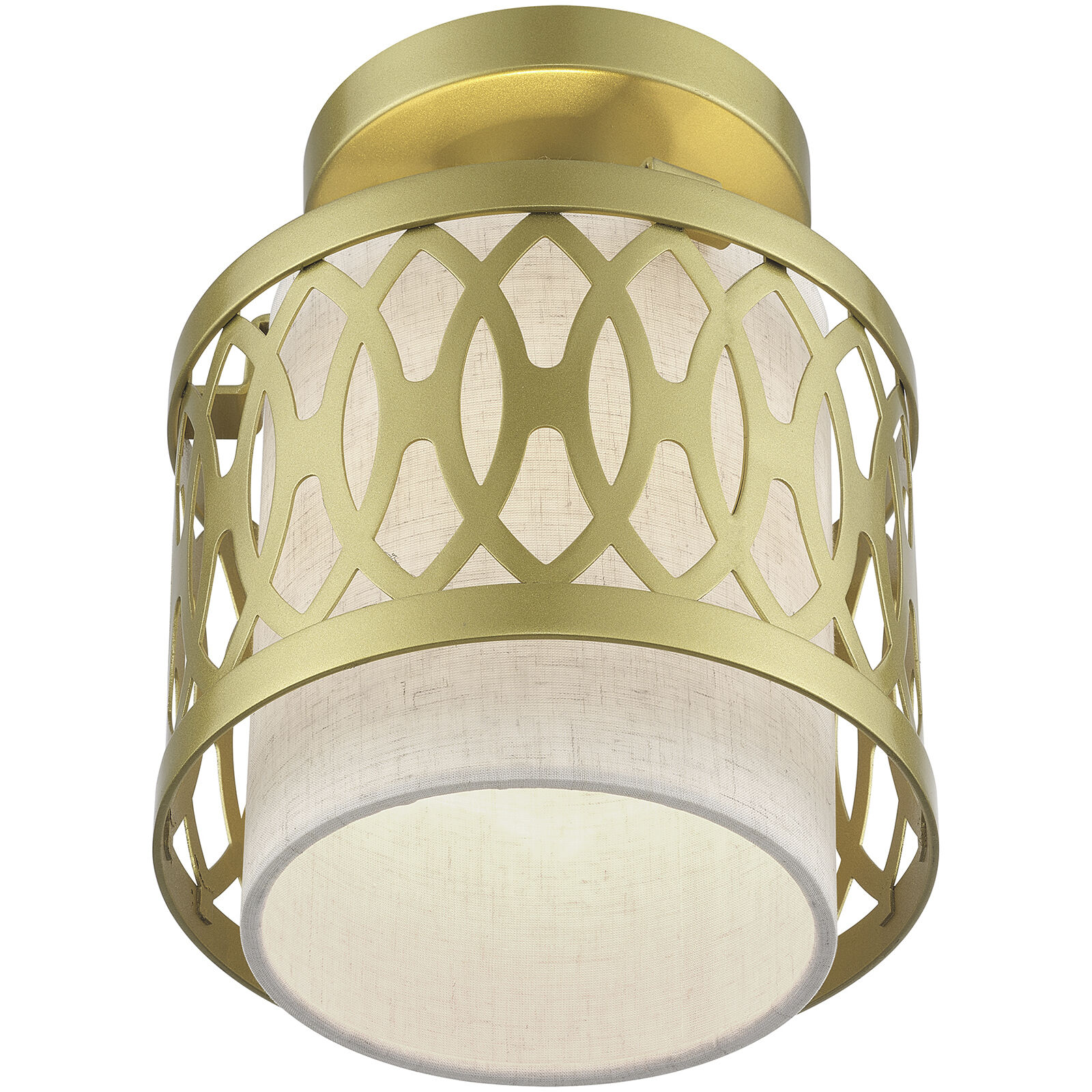 Vistaview 1 Light 7.25 inch Soft Gold Semi-Flush Ceiling Light