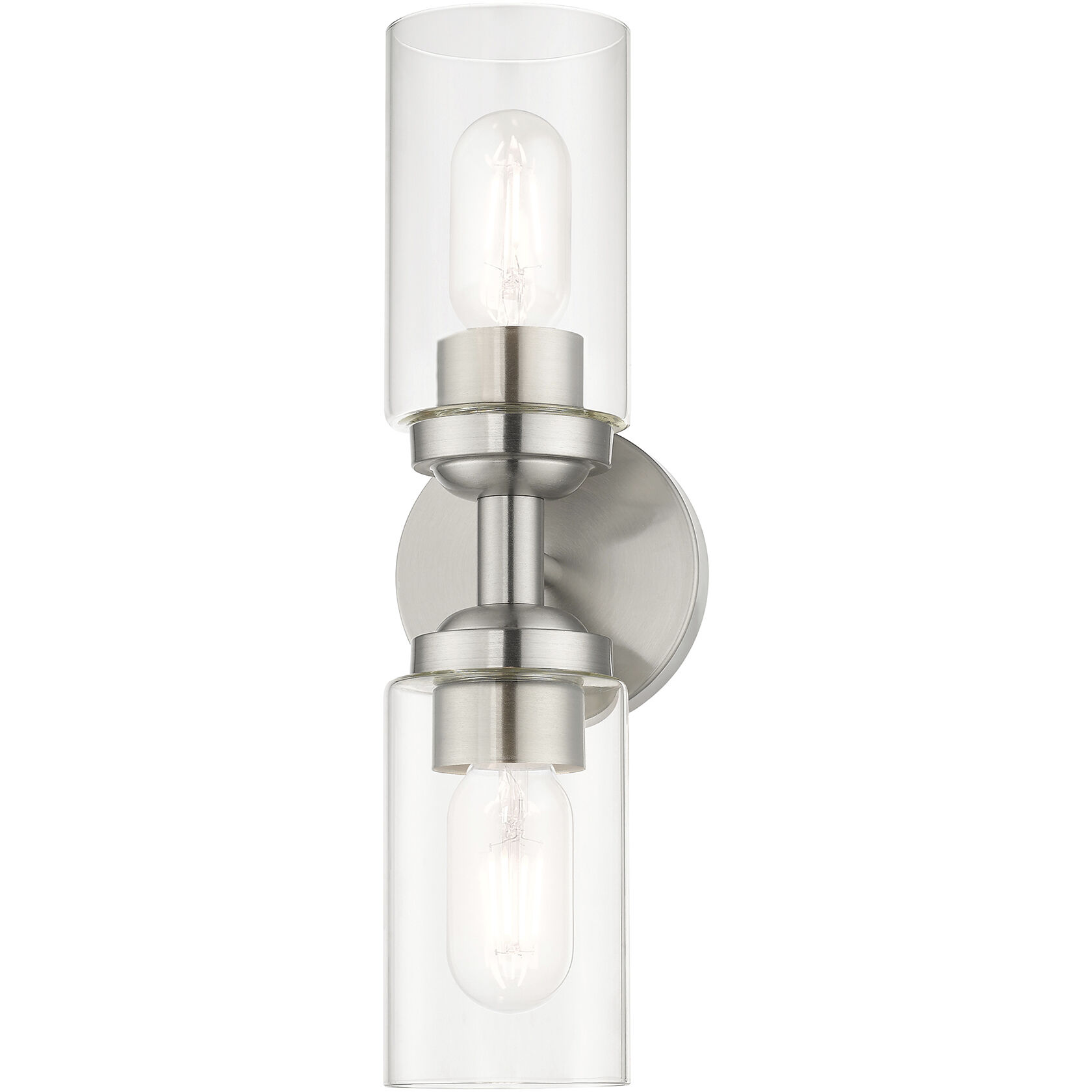 Whittier 2 Light 4.75 inch Brushed Nickel Vanity Sconce Wall Light