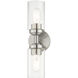 Whittier 2 Light 4.75 inch Brushed Nickel Vanity Sconce Wall Light