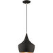 Allison 1 Light 10 inch Black Mini Pendant Ceiling Light