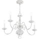 Williamsburgh 5 Light 24 inch Antique White Chandelier Ceiling Light