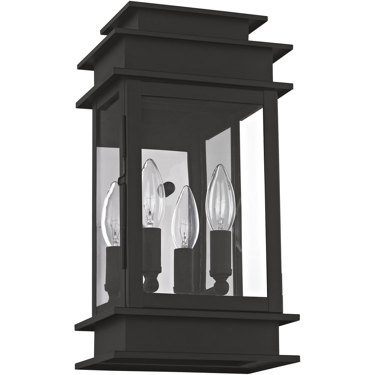 Princeton 2 Light 14 inch Black Outdoor Wall Lantern