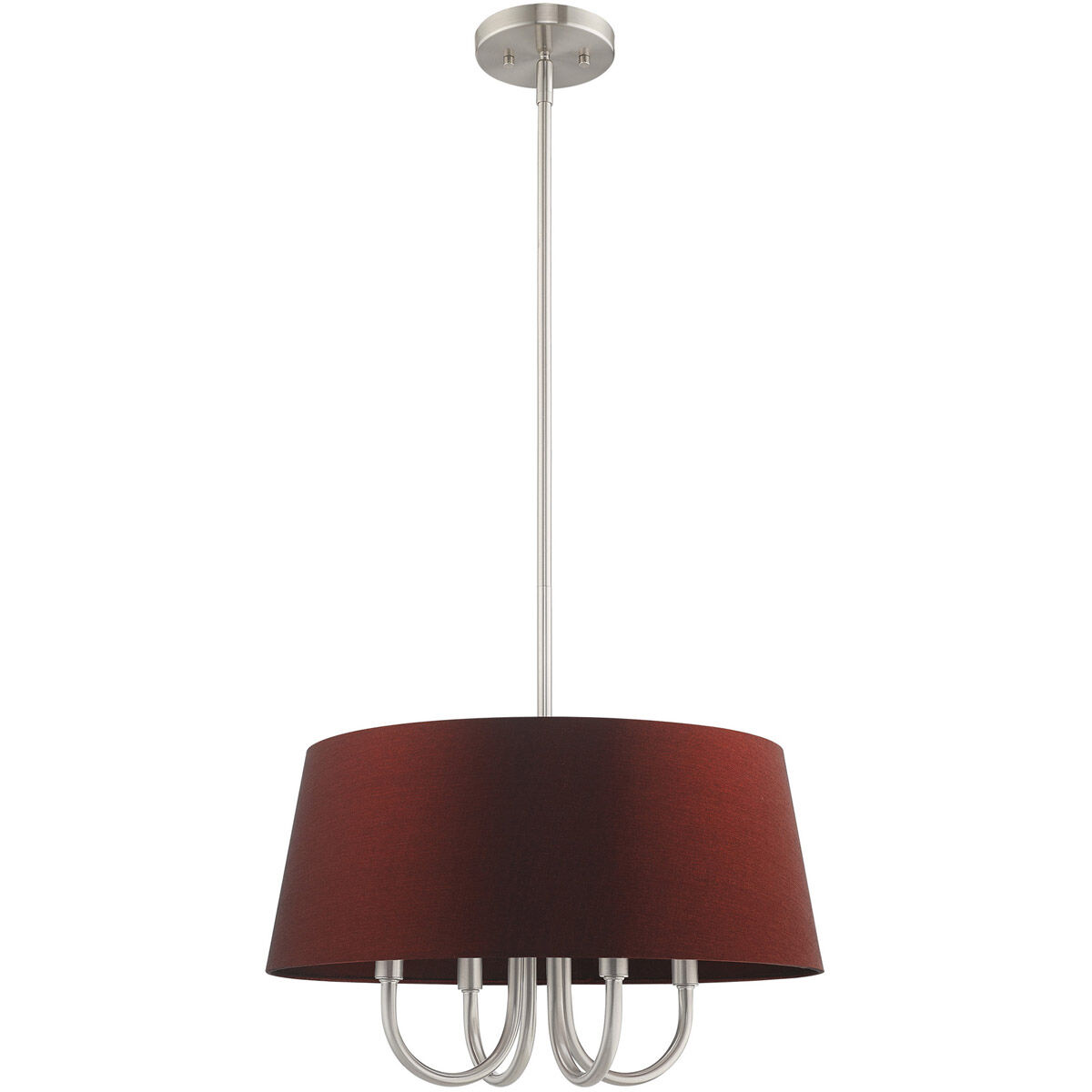 Belclaire 4 Light 18 inch Brushed Nickel Pendant Chandelier Ceiling Light