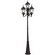 Hamilton 4 Light 95 inch Bronze Outdoor 4 Head Post