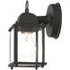 Hamilton 1 Light 9 inch Textured Black Outdoor Wall Lantern