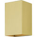 Derby 1 Light 7 inch Satin Gold Outdoor / Indoor Small Sconce, Small