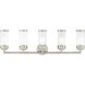 Hillcrest 5 Light 36 inch Brushed Nickel Bath Vanity Wall Light