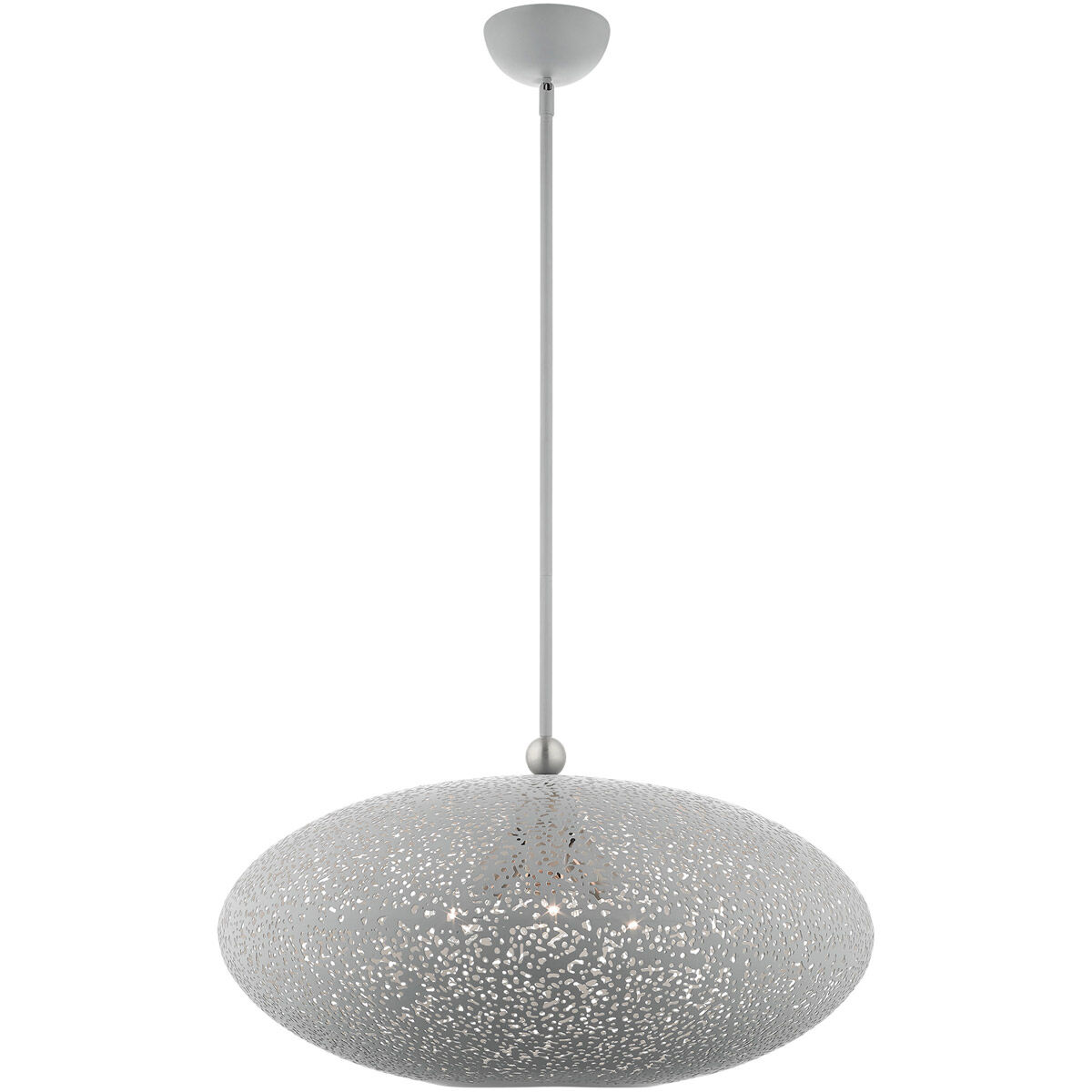 Charlton 3 Light 24 inch Nordic Gray with Brushed Nickel Accents Pendant Ceiling Light