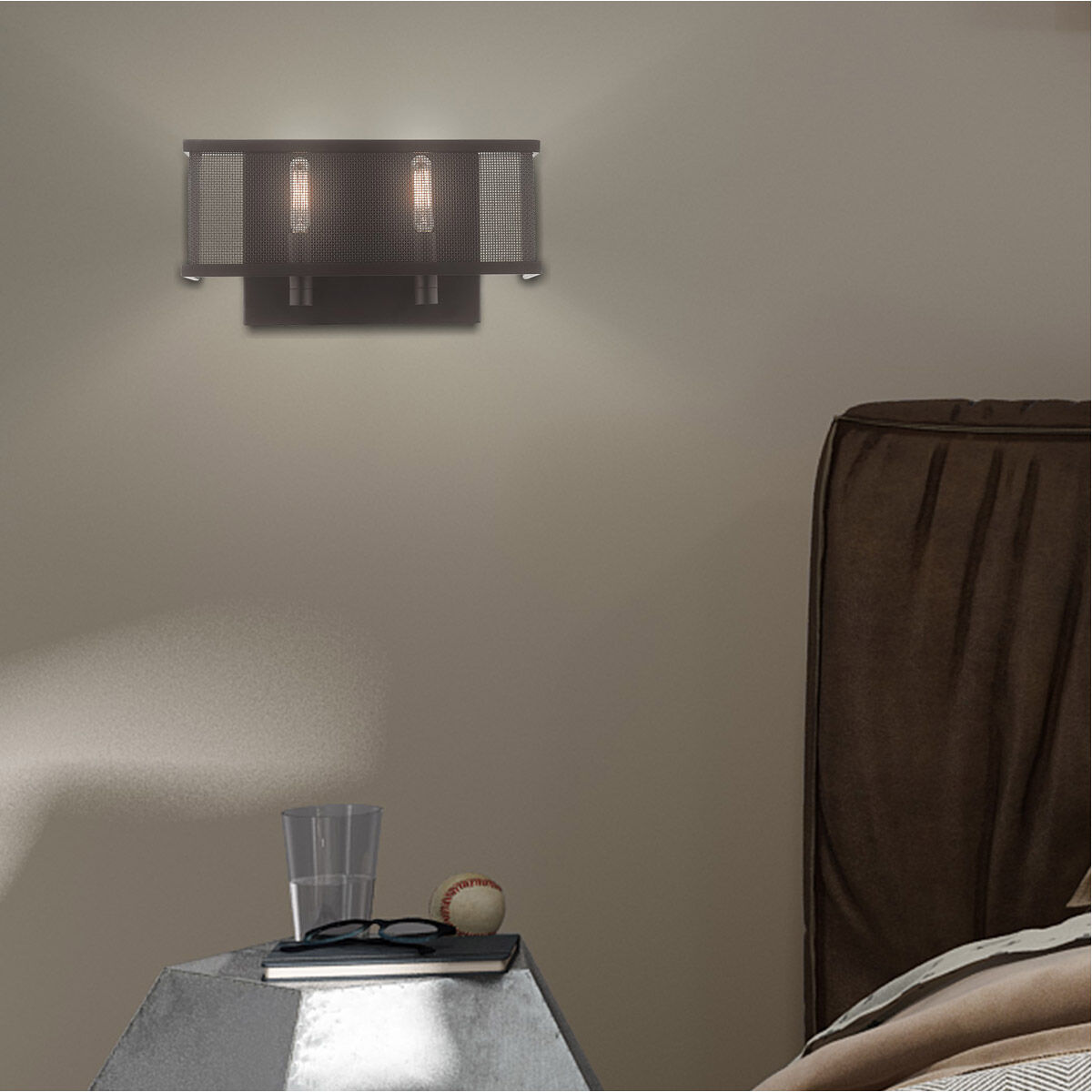 Braddock 2 Light 13 inch Bronze ADA ADA Wall Sconce Wall Light