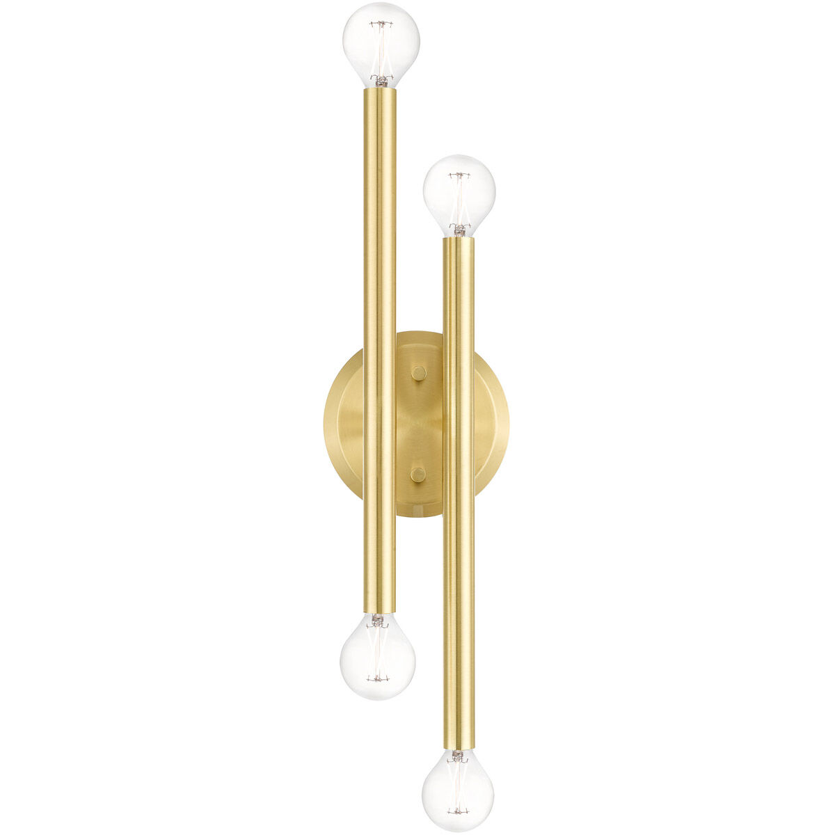 Soho 4 Light 5 inch Satin Brass ADA Sconce Wall Light