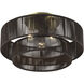 Acordia 3 Light 18 inch Antique Brass Semi Flush Mount Ceiling Light, Large