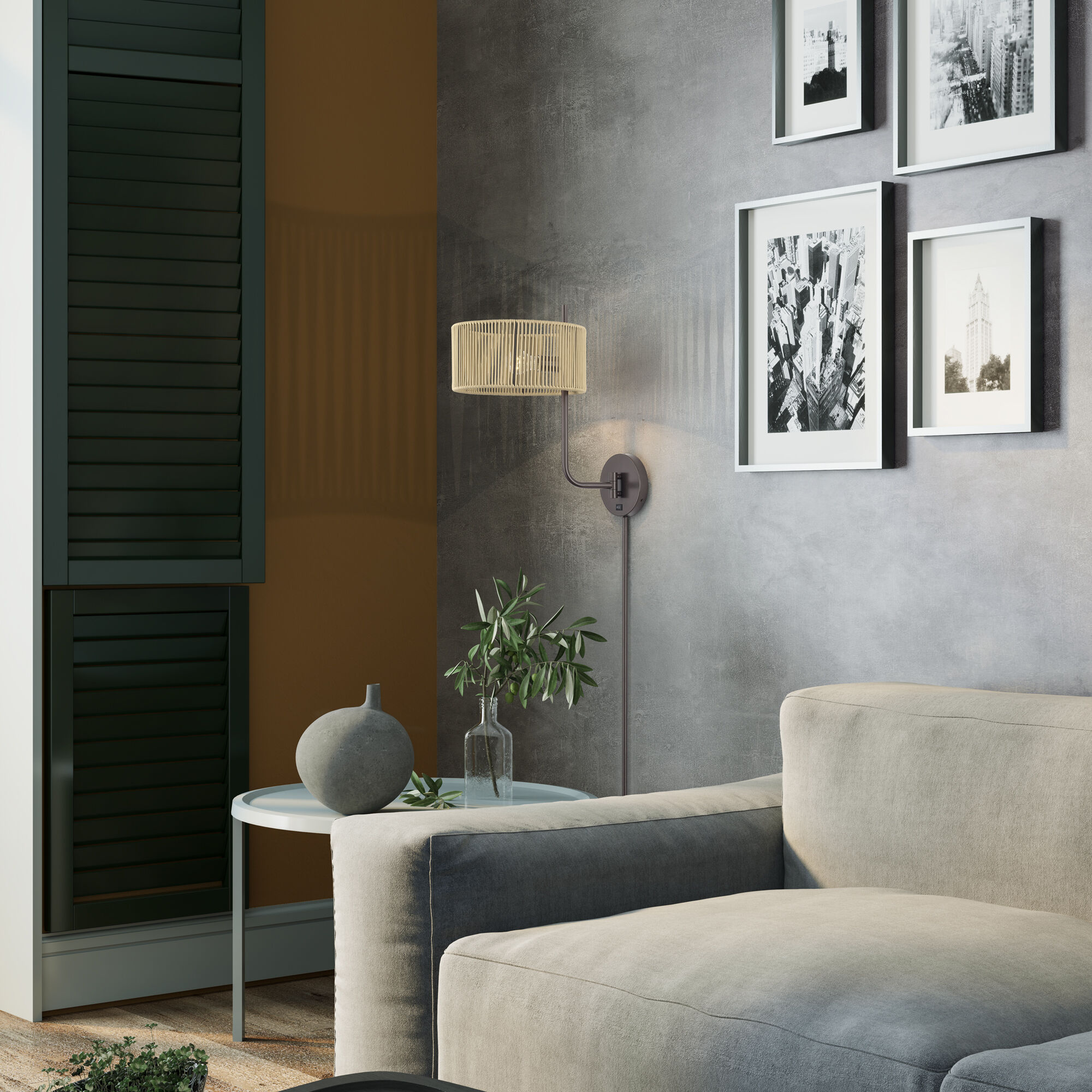 Acordia 17 inch 40.00 watt English Bronze Swing Arm Wall Lamp Wall Light