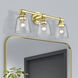 Catania 3 Light 23 inch Polished Brass Vanity Sconce Wall Light
