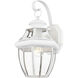 Monterey 1 Light 13 inch White Outdoor Wall Lantern