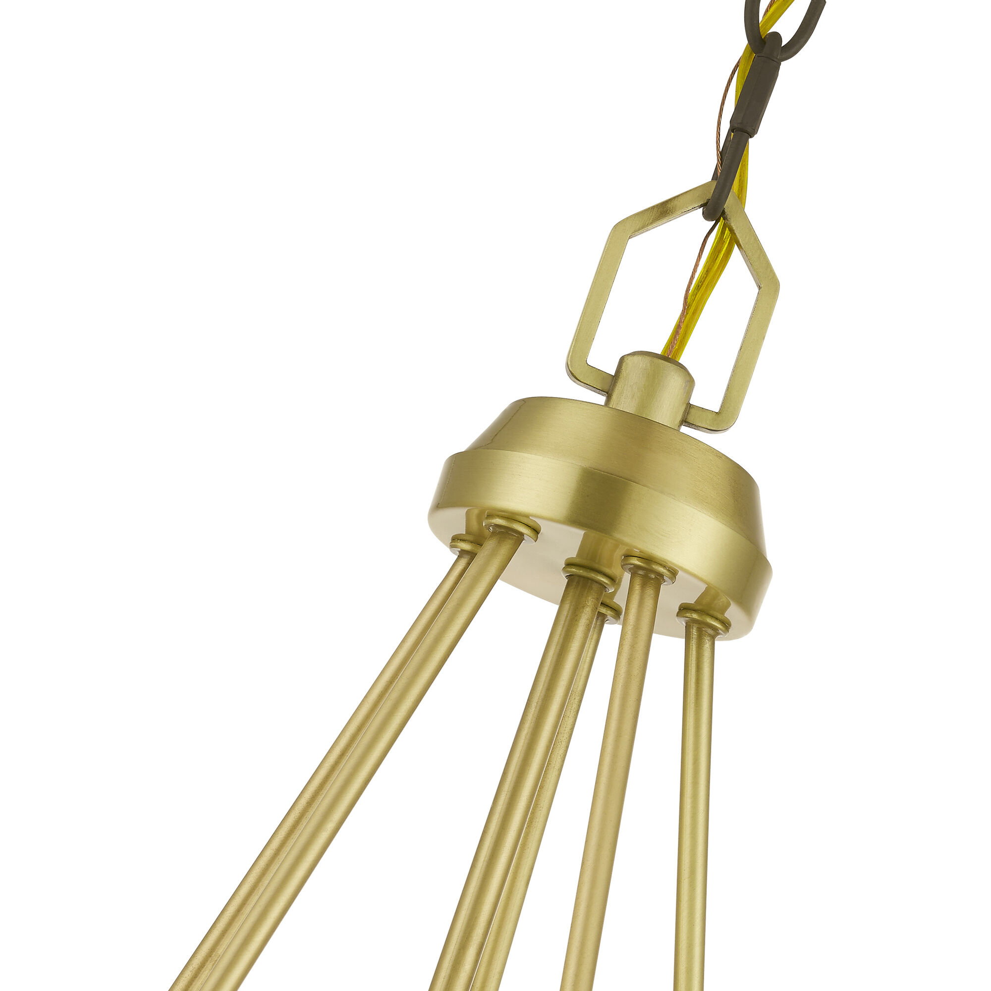 Beckett 5 Light 26 inch Satin Brass & Bronze Chandelier Ceiling Light