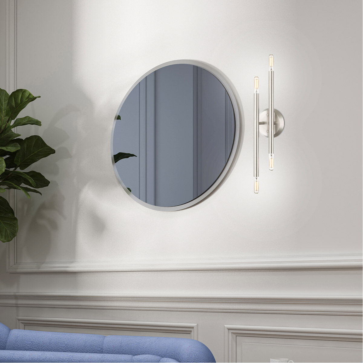 Soho 4 Light 5 inch Brushed Nickel ADA Sconce Wall Light