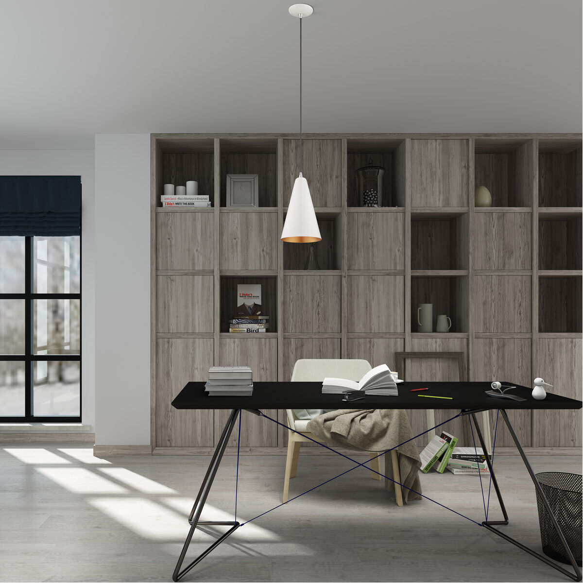 Allison 1 Light 7 inch Shiny White Mini Pendant Ceiling Light