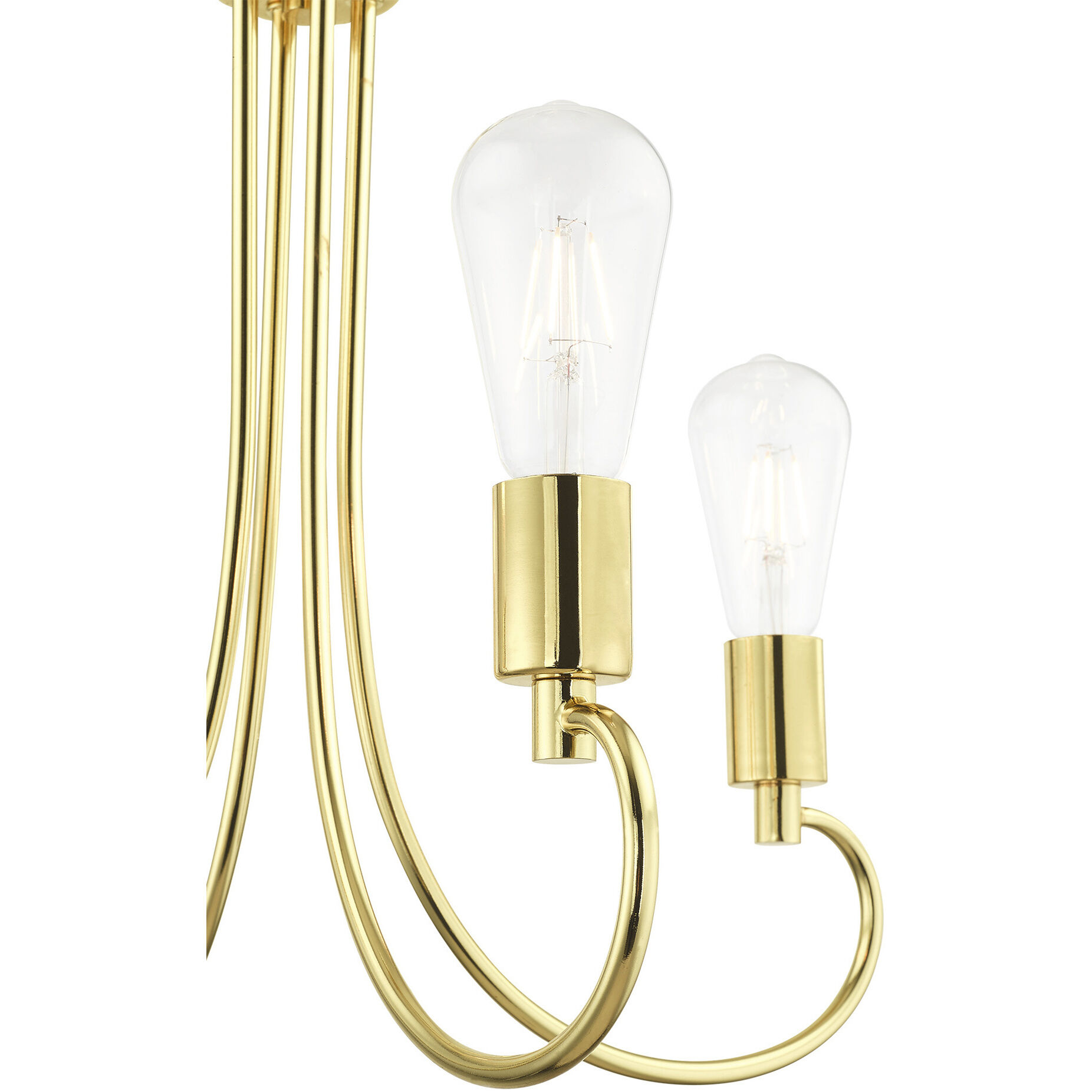 Bari 4 Light 20 inch Polished Brass Chandelier Ceiling Light