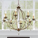 Chesterfield 8 Light 32 inch Hand Applied Venetian Golden Bronze Chandelier Ceiling Light