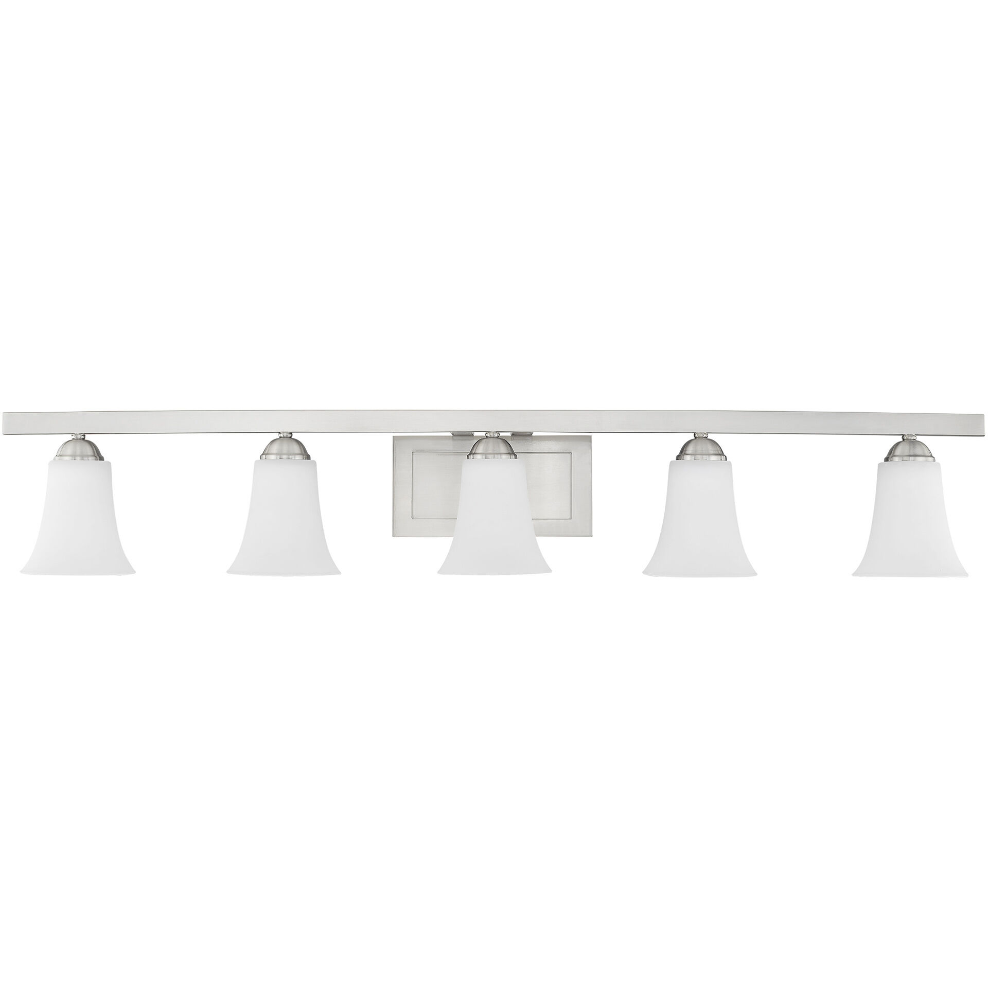 Ridgedale 5 Light 43 inch Brushed Nickel Bath Vanity Wall Light