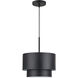 Zolana 1 Light 12 inch Black Pendant Ceiling Light