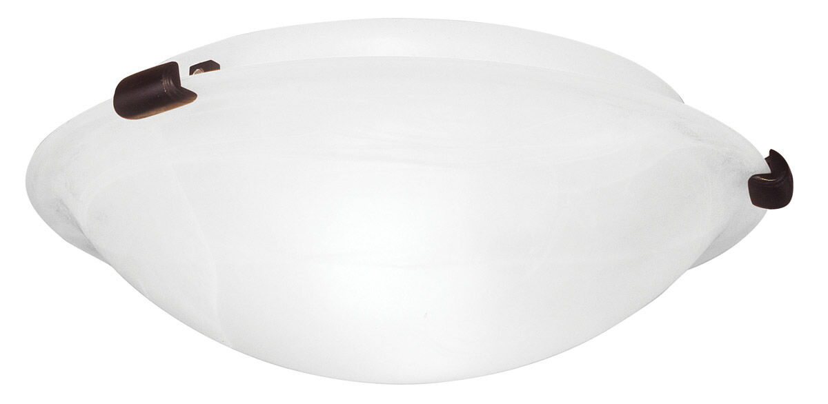 Oasis 2 Light 12 inch Bronze Semi-Flush Mount Ceiling Light