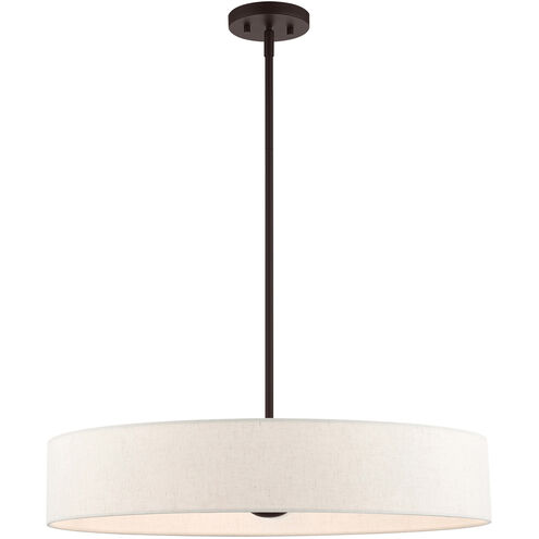 Venlo 5 Light 26 inch Bronze with Antique Brass Accents Pendant Ceiling Light
