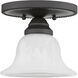 Edgemont 1 Light 7 inch Bronze Semi-Flush Mount Ceiling Light