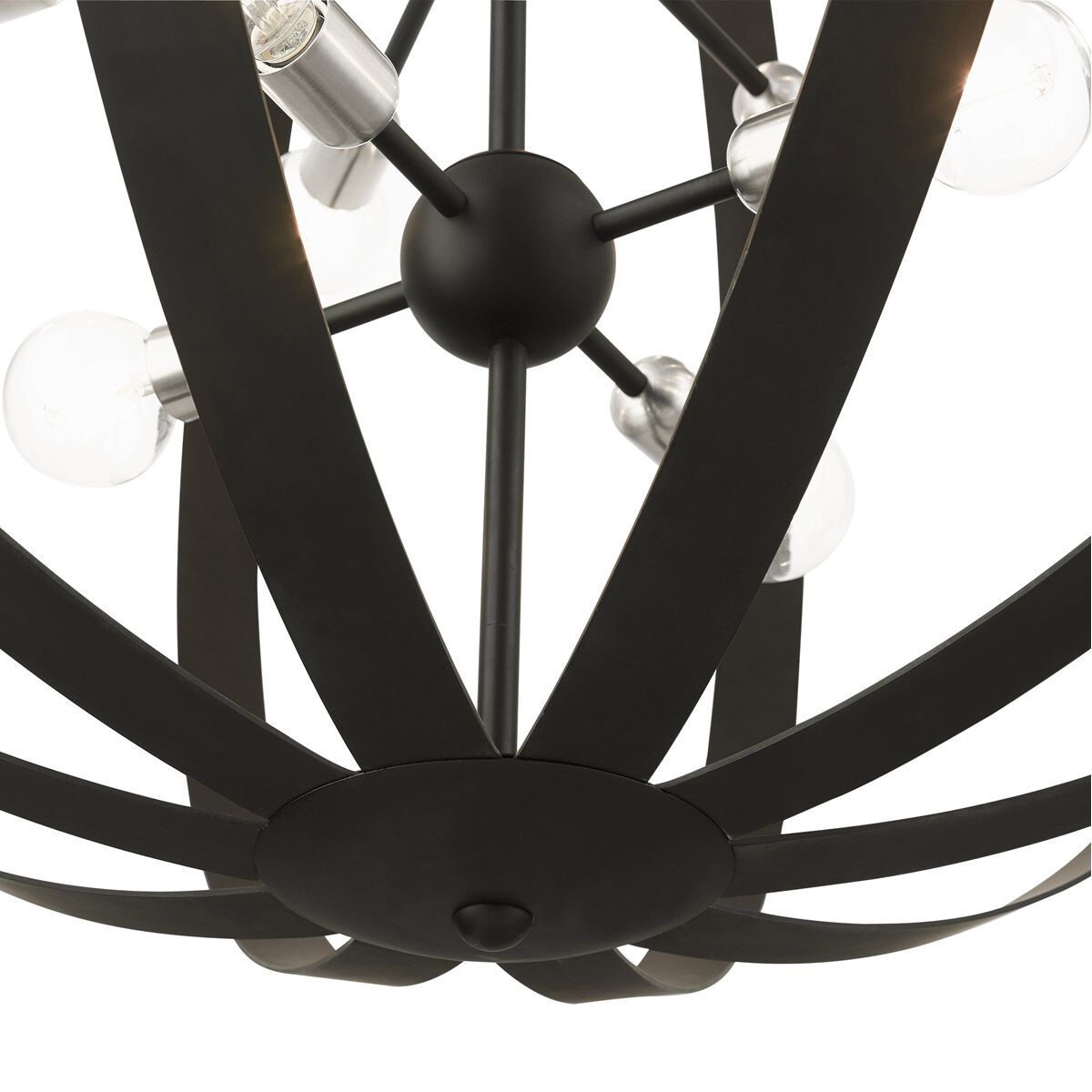 Modesto 16 Light 42 inch Black Foyer Chandelier Ceiling Light