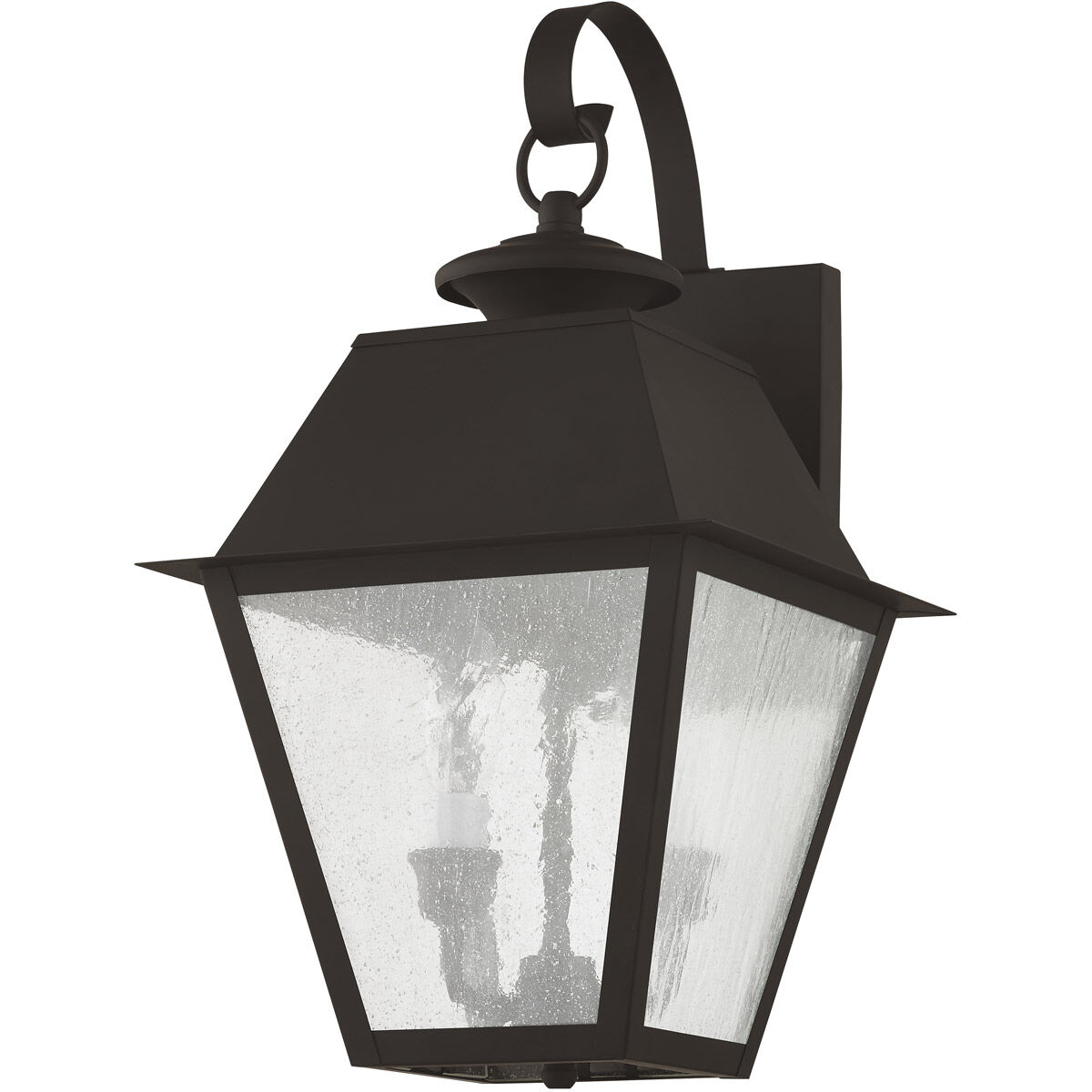 Mansfield 2 Light 17 inch Bronze Outdoor Wall Lantern