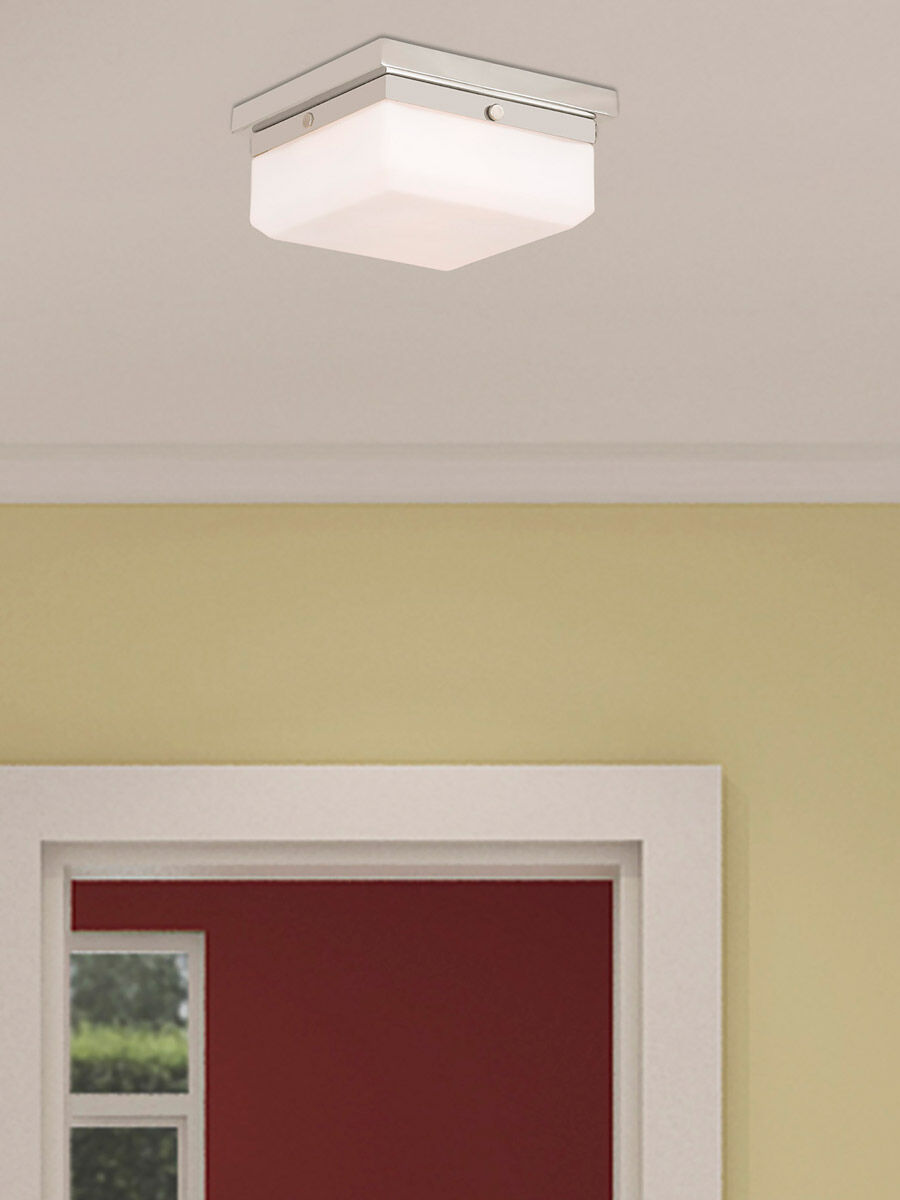 Allure 2 Light 8 inch Polished Nickel ADA ADA Wall Sconce/Ceiling Mount Wall Light