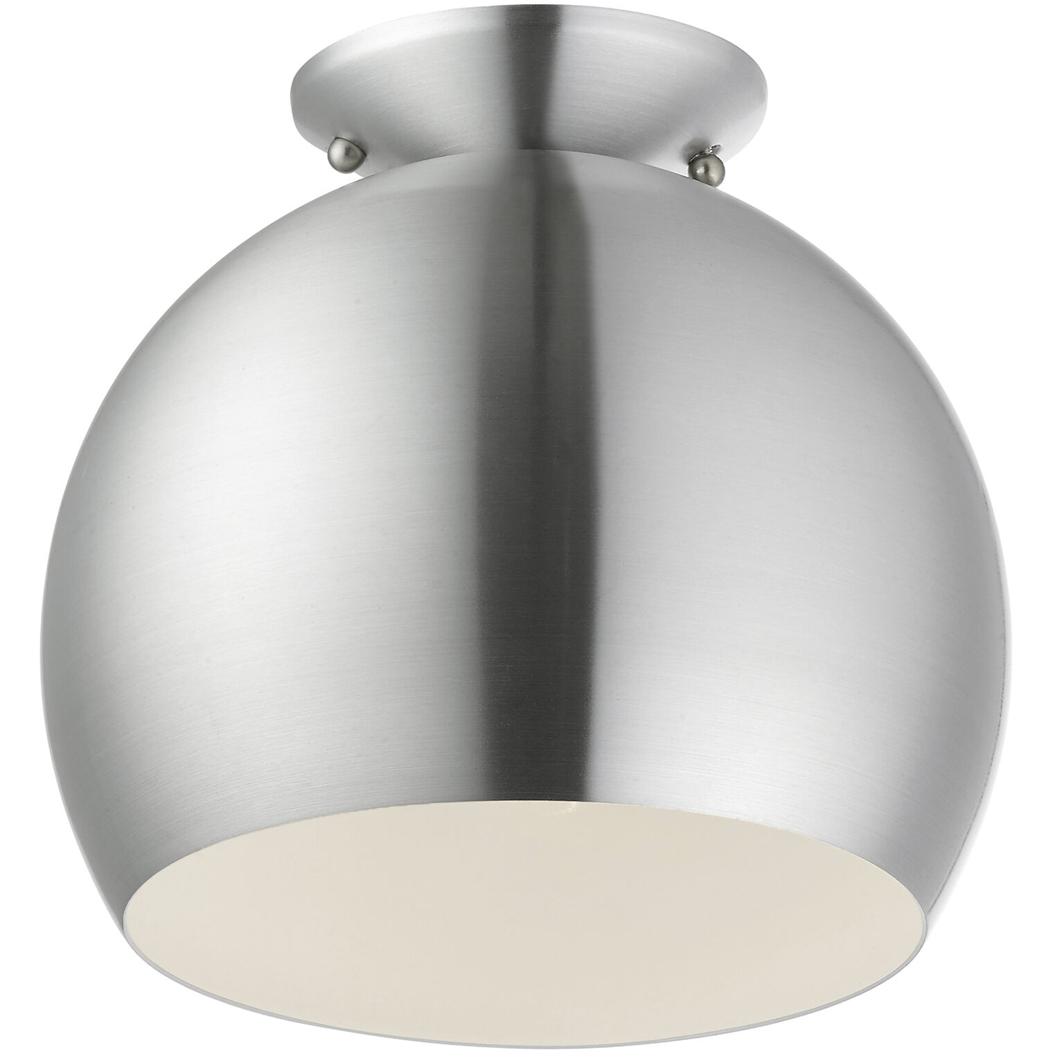 Piedmont 1 Light 10 inch Brushed Aluminum Semi-Flush Mount Ceiling Light