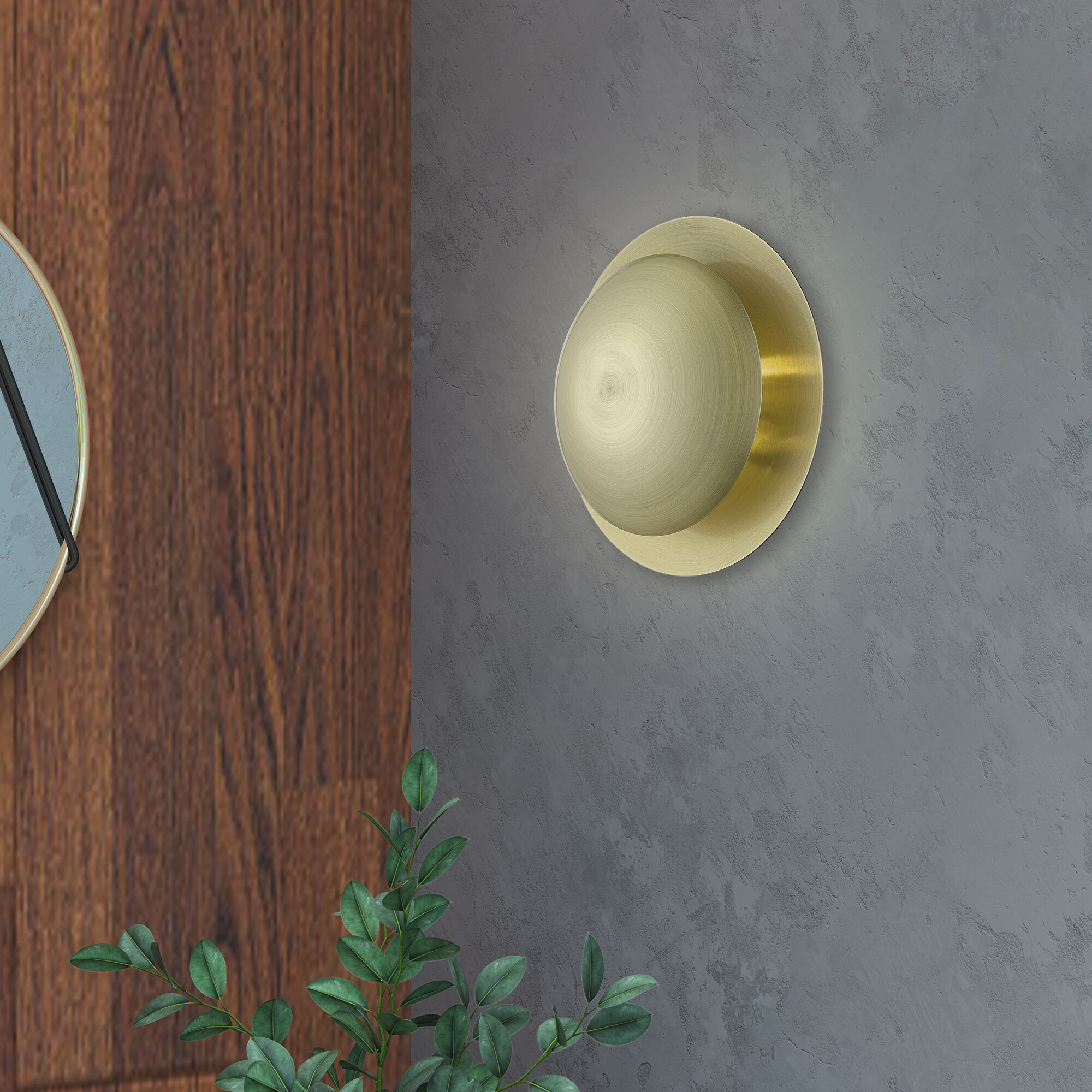 Ventura 2 Light 11 inch Antique Brass Semi-Flush/Wall Sconce Ceiling Light, Medium