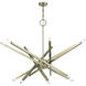 Monaco 14 Light 40 inch Antique Brass Foyer Chandelier Ceiling Light