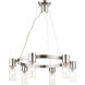 Midtown 6 Light 23 inch Brushed Nickel Chandelier Ceiling Light