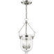 Jefferson 3 Light 10 inch Polished Nickel Chain Lantern