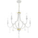 Glendale 5 Light 25 inch White Chandelier Ceiling Light