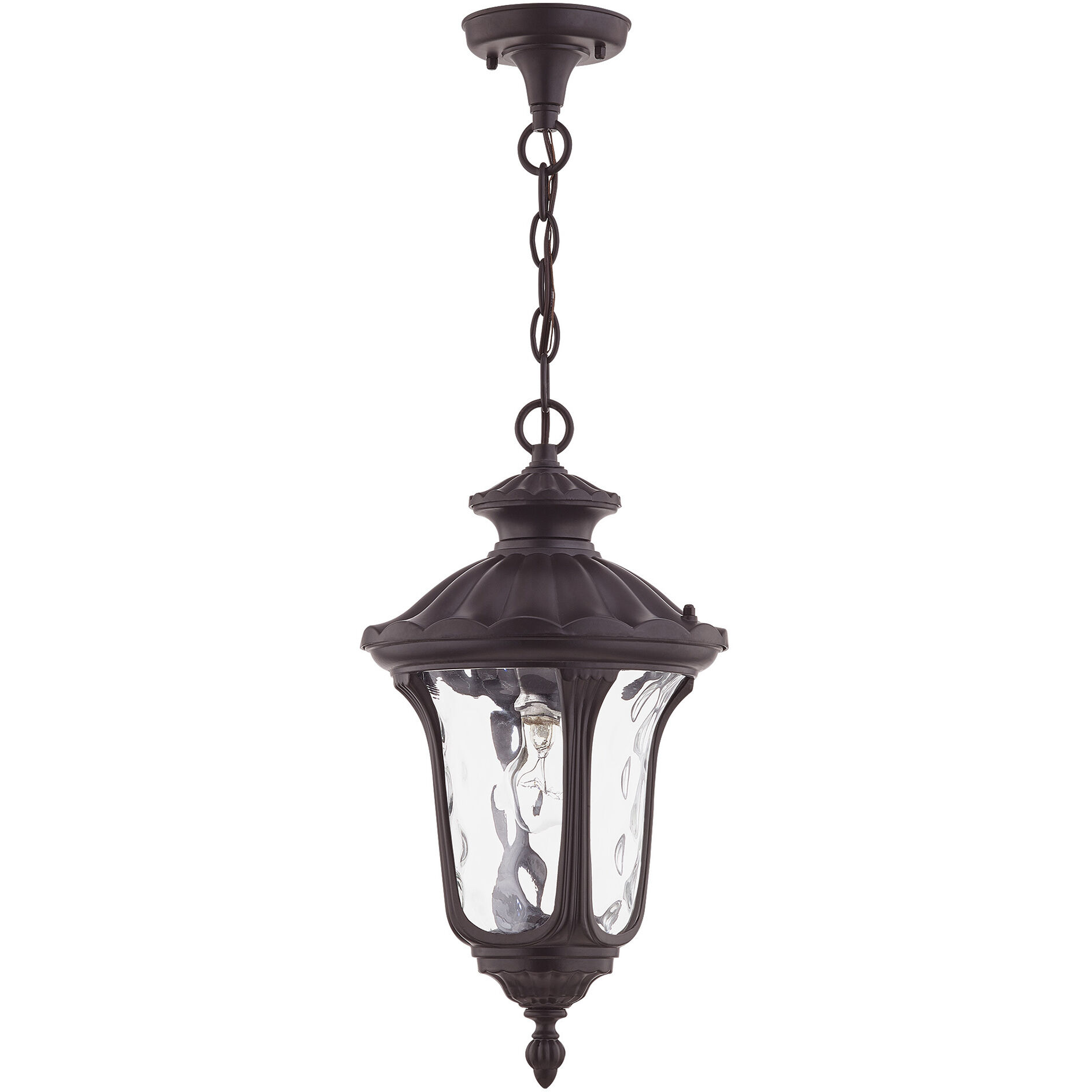 Oxford 1 Light 9.5 inch Bronze Outdoor Pendant Lantern