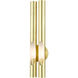 Acra 2 Light 5 inch Satin Brass ADA ADA Double Sconce Wall Light